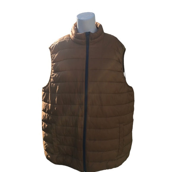 Swiss Tech Zippered Puffer Vest Tan Brown Men's Size:XL (46-48) - Picture 1 of 13